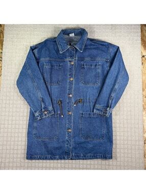 Blue denim chore coat USA made M